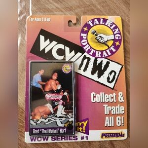 Bret Hart Vintage 1998 WCW NWO Talking Portrait Sealed